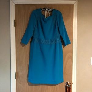 Teal Antonio Melani Cocktail Dress